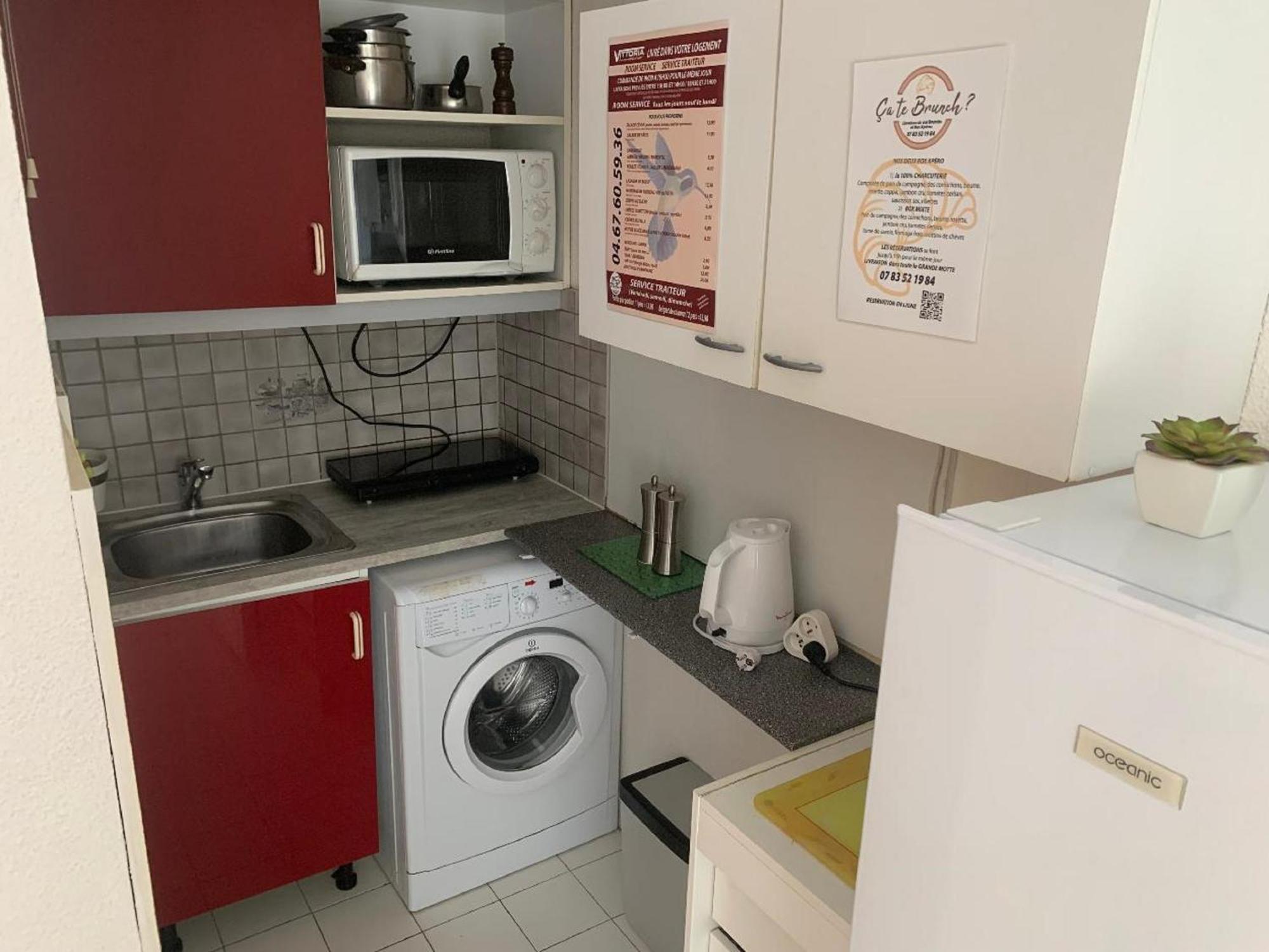 Vittoria Immobilier 12 -Reglement Sur Place - Cheques Vacances Acceptes La Grande Motte Cameră foto